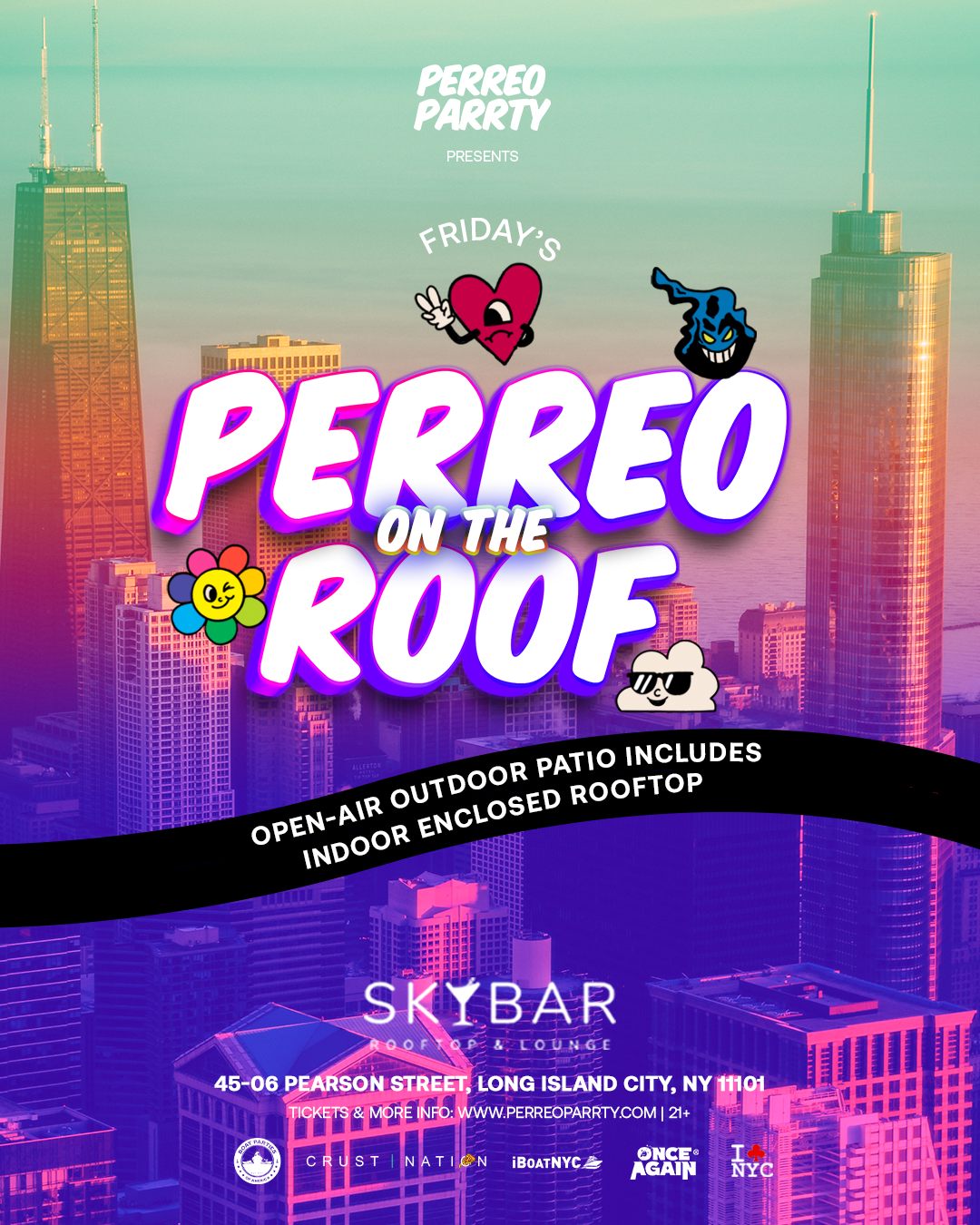 Buy tickets for Perreo on the Roof - Latin & Reggaeton Rooftop Dance Party Long Island City Perreo on the Roof - Latin & Reggaeton Rooftop Dance Party Long Island City