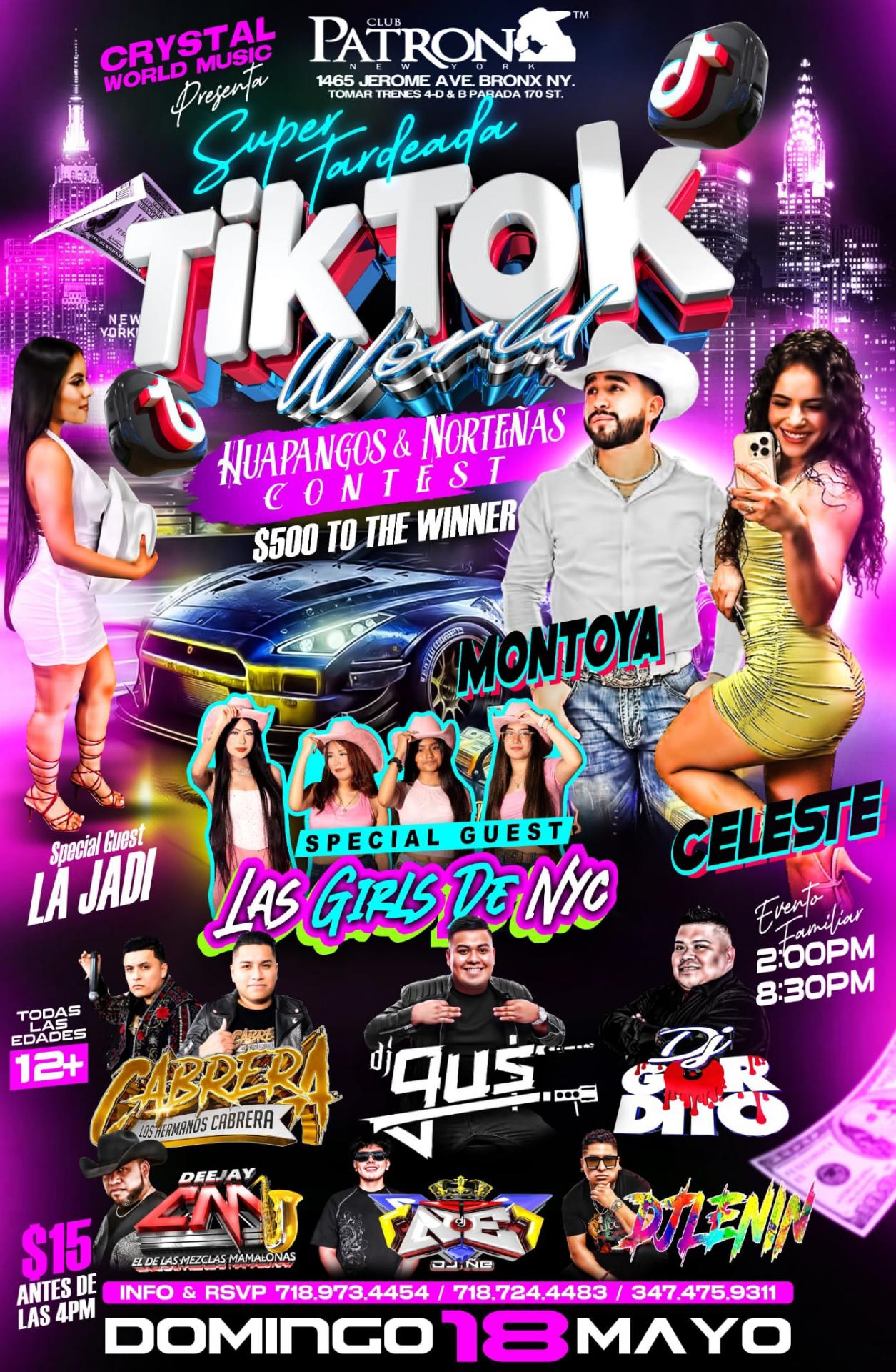 Buy tickets for TIK TOK WORLD 🖤 CELESTE X MONTOYA TIK TOK WORLD 🖤 CELESTE X MONTOYA