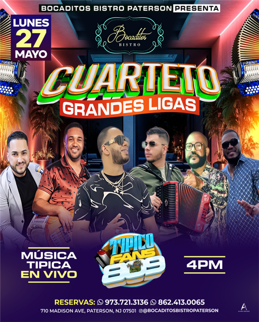 Buy tickets for CUARTETO GRANDES LIGAS CUARTETO GRANDES LIGAS