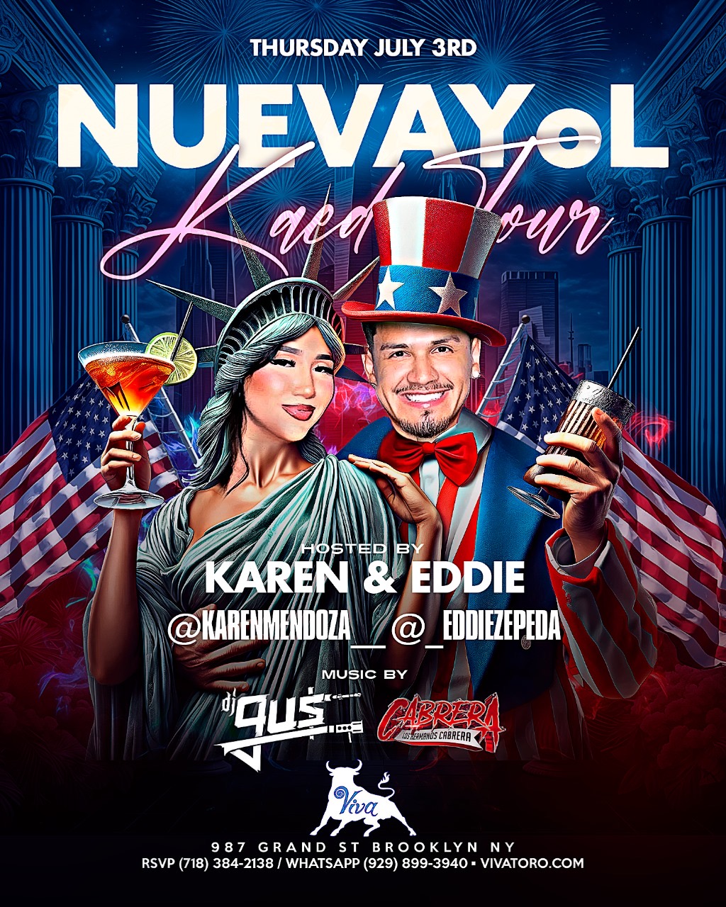 Karen & Eddie - Brooklyn - DJ Gus- Hermanos Cabrera