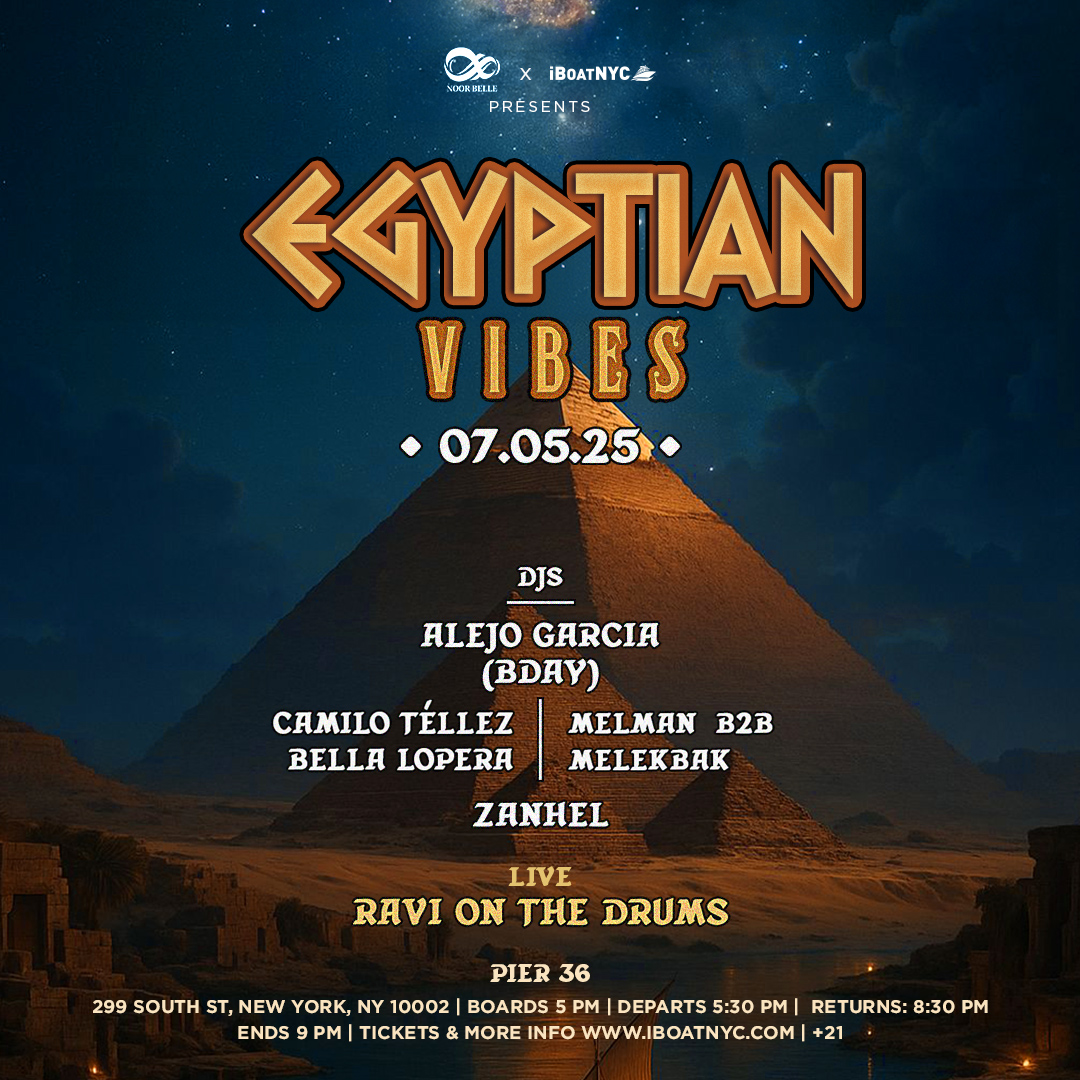 House Matters: EGYPTIAN VIBES Sunset Boat Party