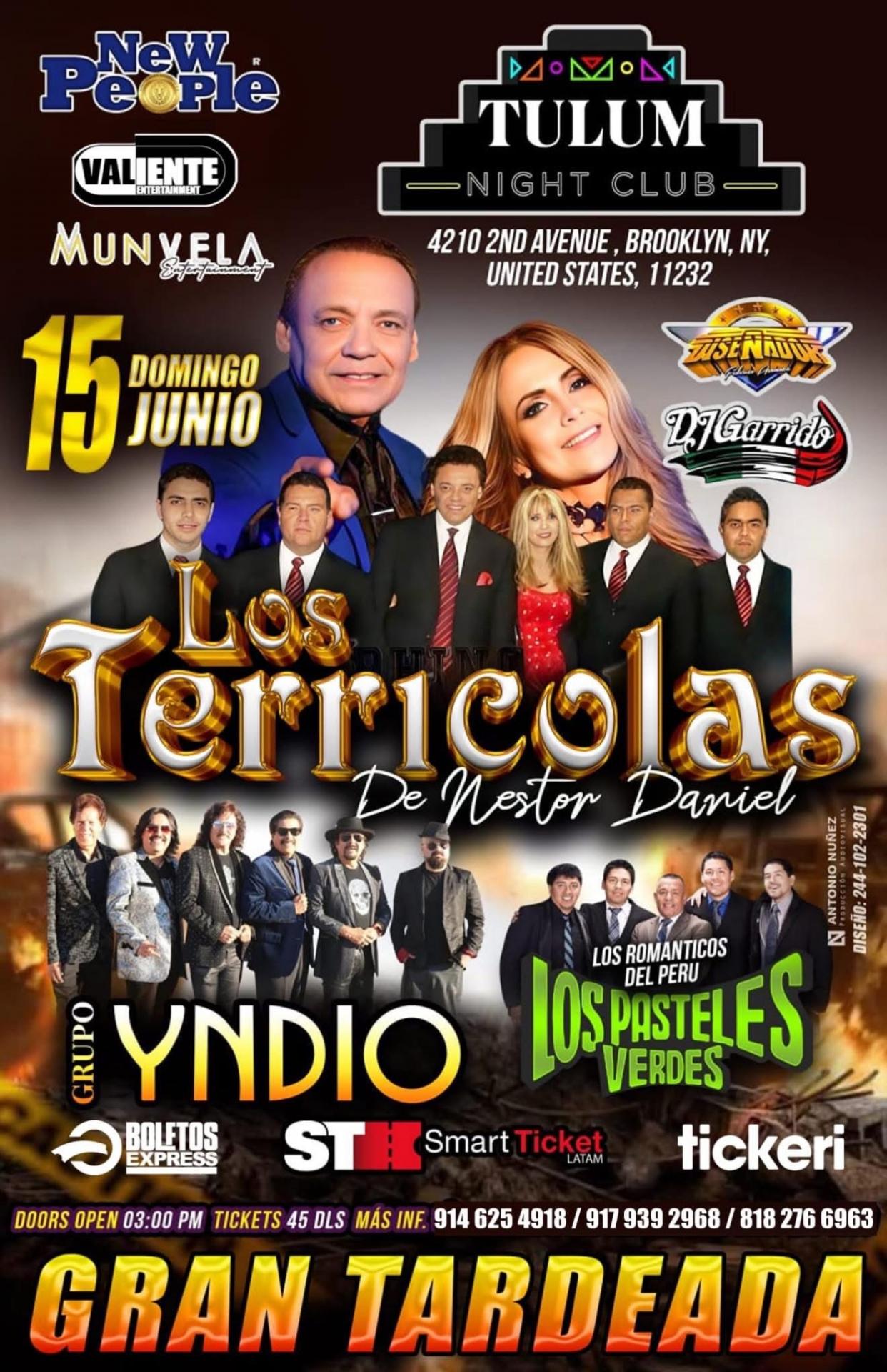 LOS TERRICOLAS / GRUPO YNDIO / LOS PASTELES VERDES