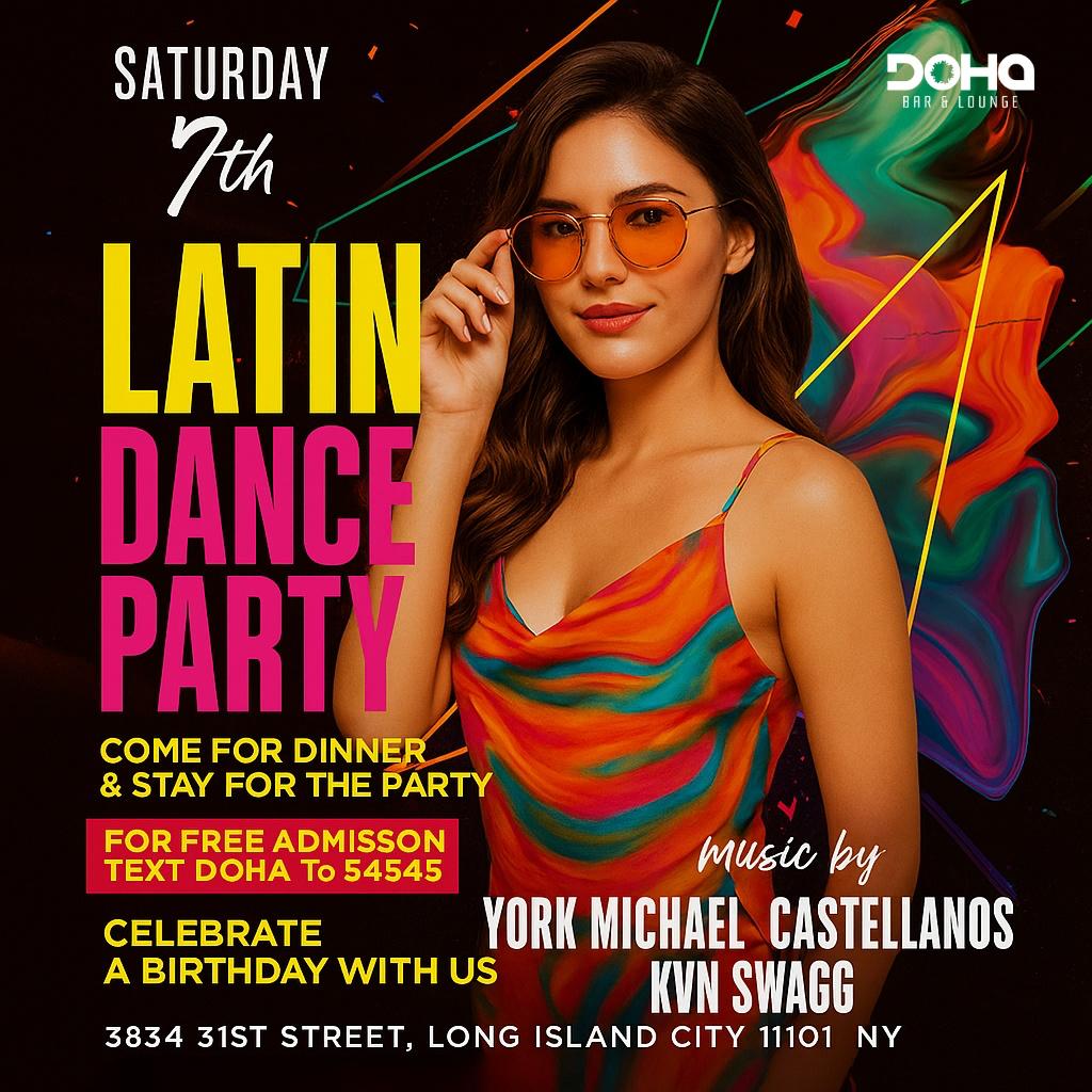 Buy tickets for Latin Dance Party • Saturday, June 7th @ Doha Bar Lounge Latin Dance Party • Saturday, June 7th @ Doha Bar Lounge
