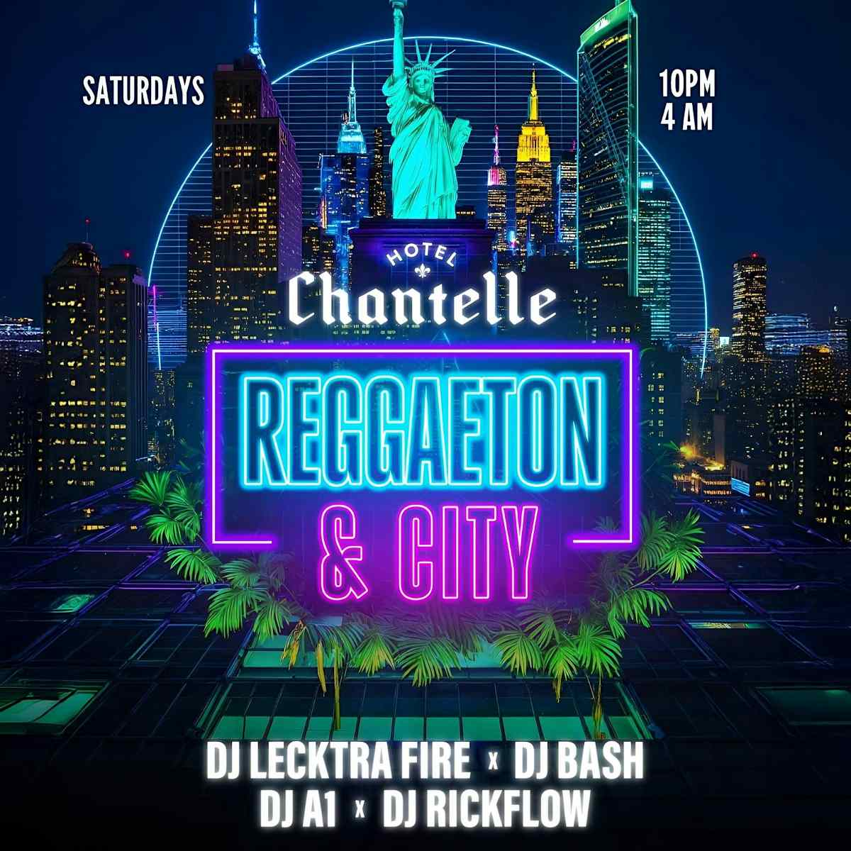 Reggaeton Rooftop Party NYC – Saturday, August 23rd at Hotel Chantelle