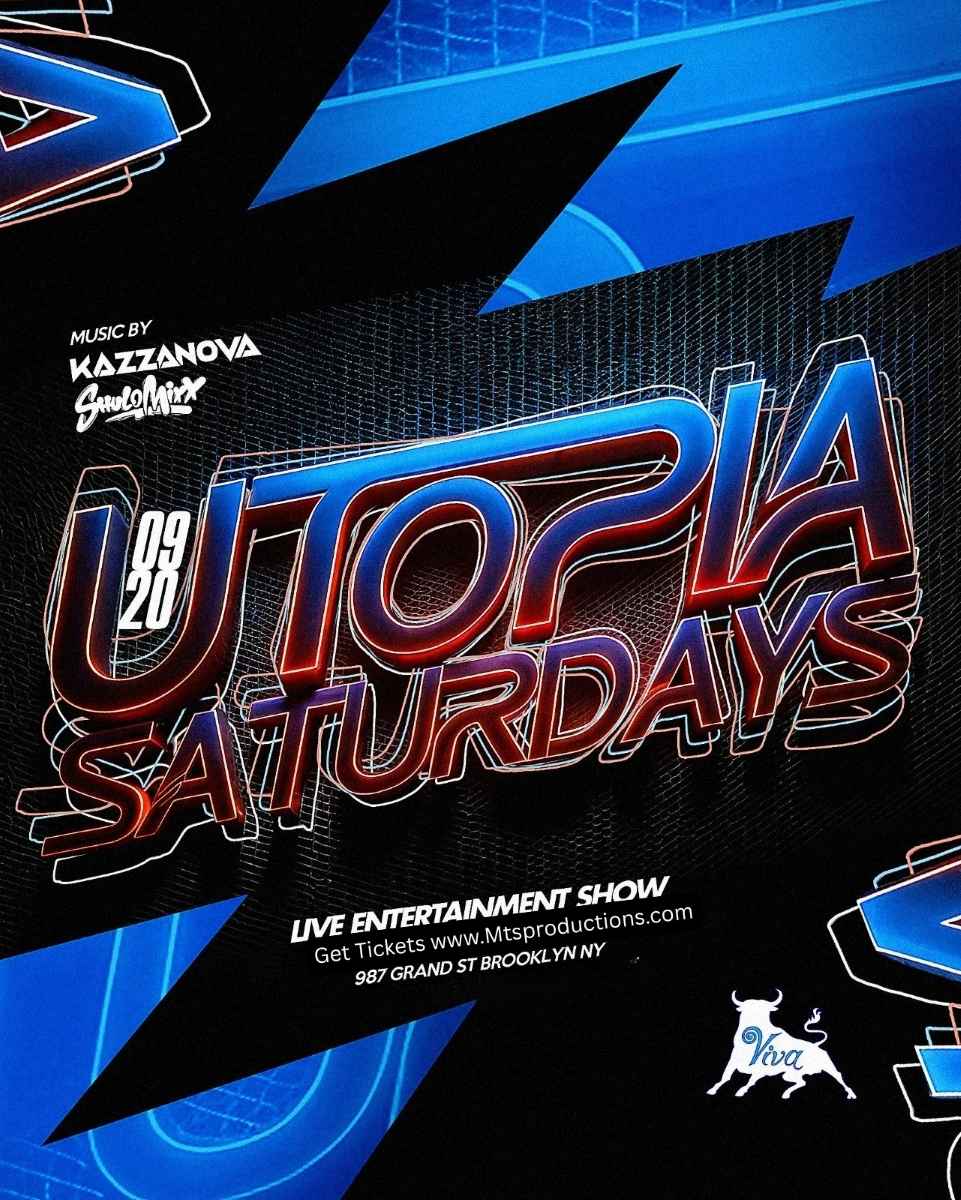 Utopia Saturdays – September 20th at Viva Toro Nightclub Williamsburg