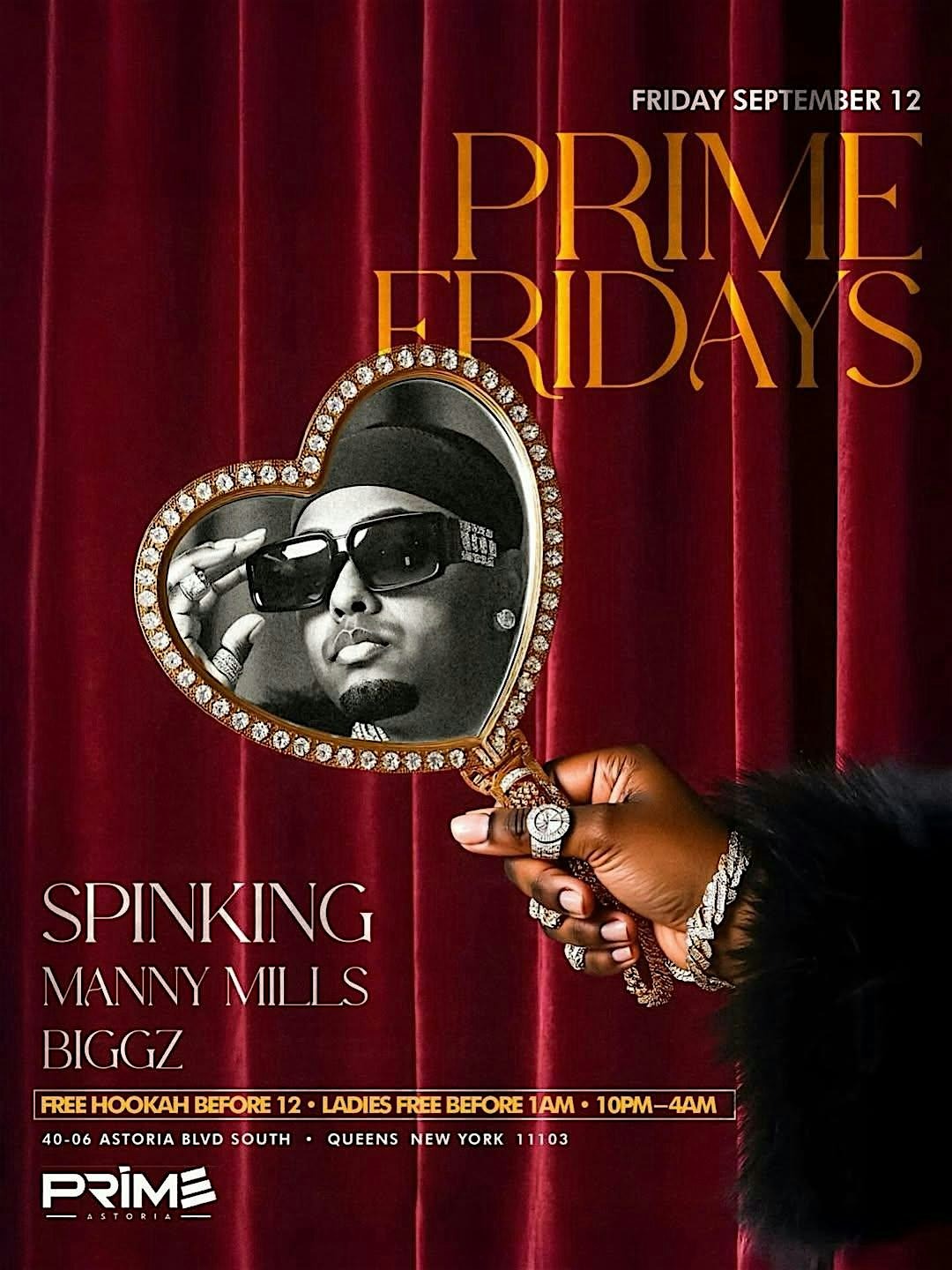 Prime Fridays at Prime Astoria – September 12th – Dj Spinking Live