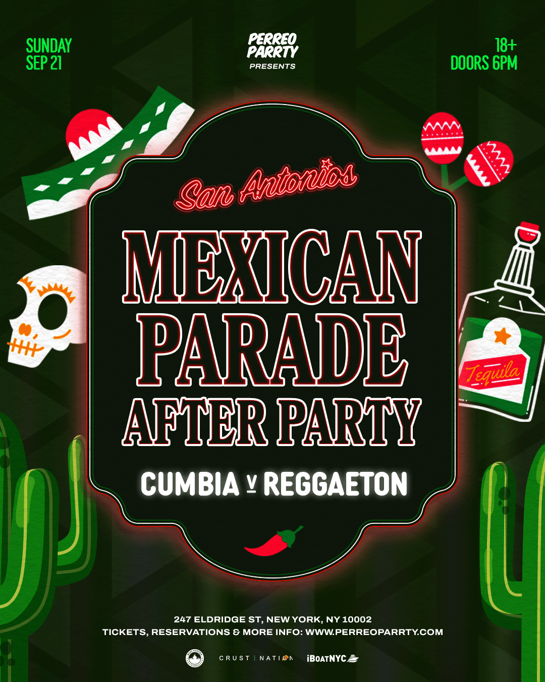 Mexican Independence Day Parade After Party - Cumbia vs Reggaeton