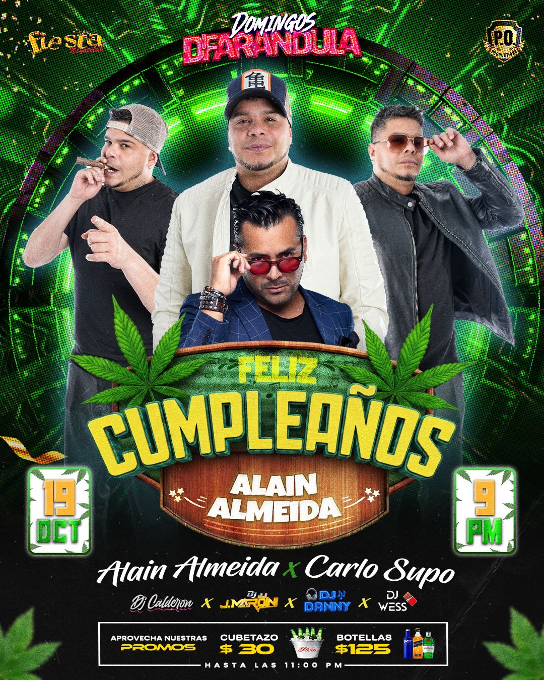 ALAIN ALMEIDA, CARLO SUPO, DJ CALDERON, DJ MARDINI, DJ DANNY, DJ WESS