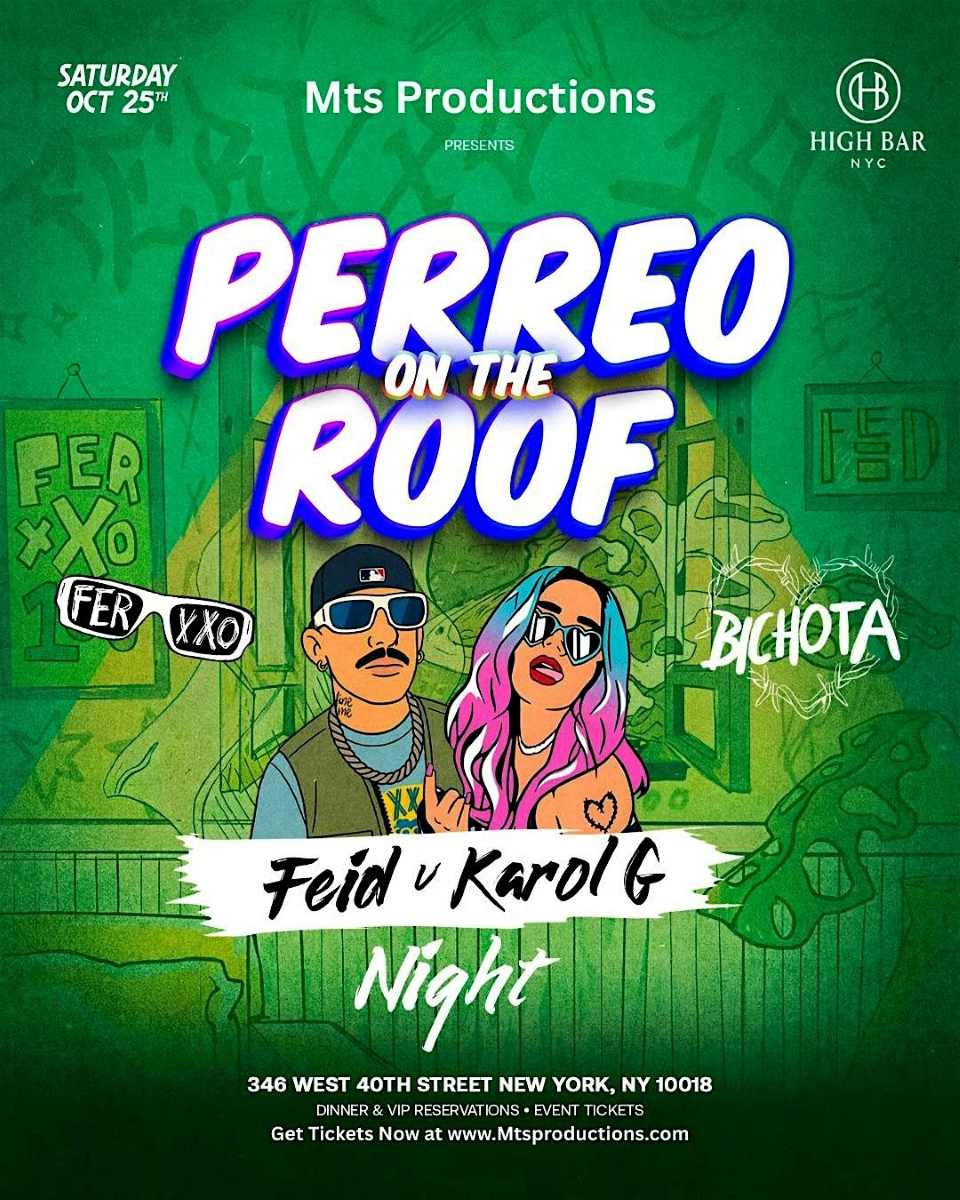 Feid v Karol G Night at High Bar New York – Midtown Manhattan