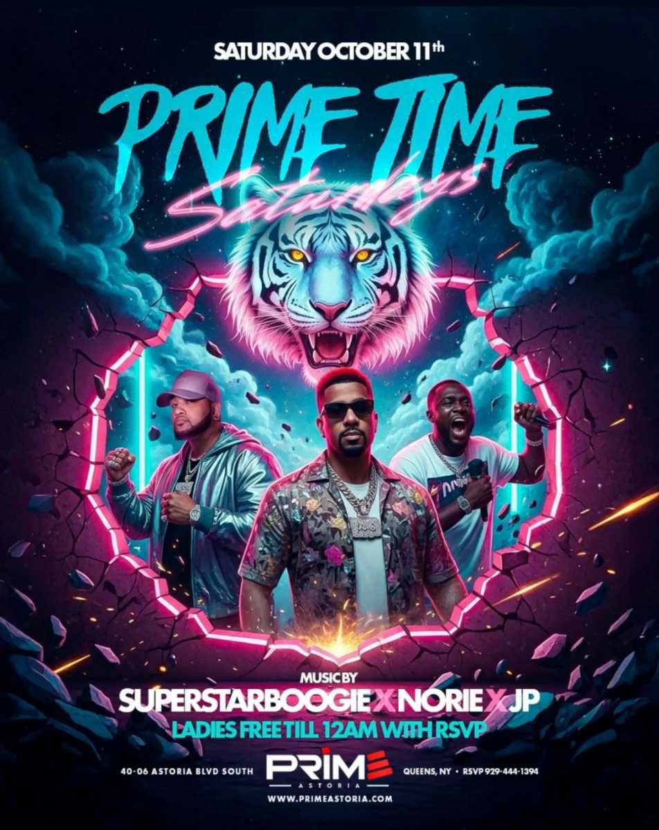 Primetime Saturdays at Prime Astoria – October 11th