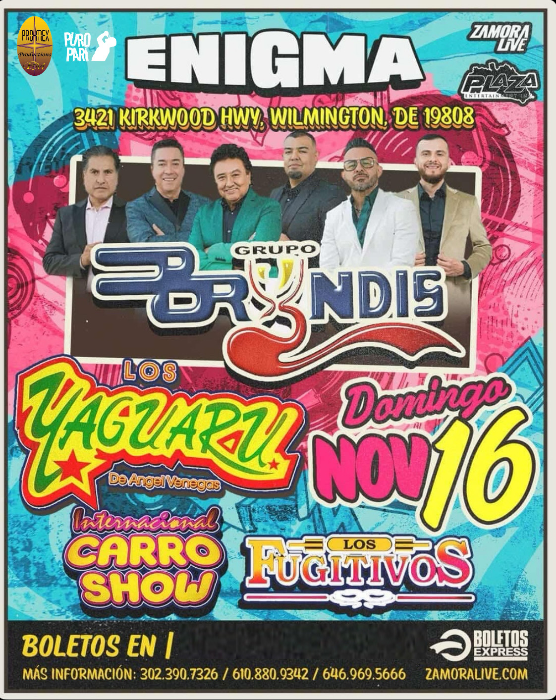 Buy tickets for GRUPO BRYNDIS | YAGUARU & LOS FUGITIVOS GRUPO BRYNDIS | YAGUARU & LOS FUGITIVOS