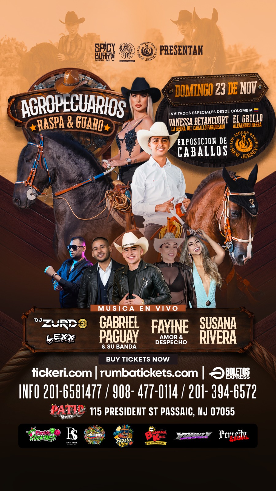AGROPECUARIOS RASPA & GUARO. DESDE COLOMBIA VANESSA BETANCOURT Y EL GRILLO EN LA EXPOSICION DE CABALLOS