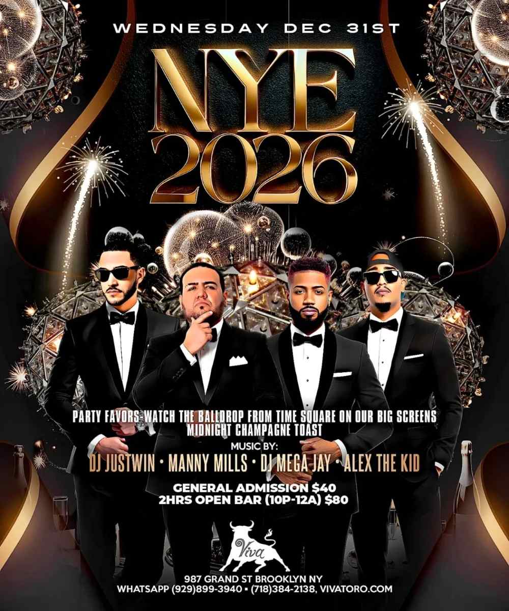 Viva Toro New Year’s Eve 2026 – Brooklyn’s Latin NYE Party