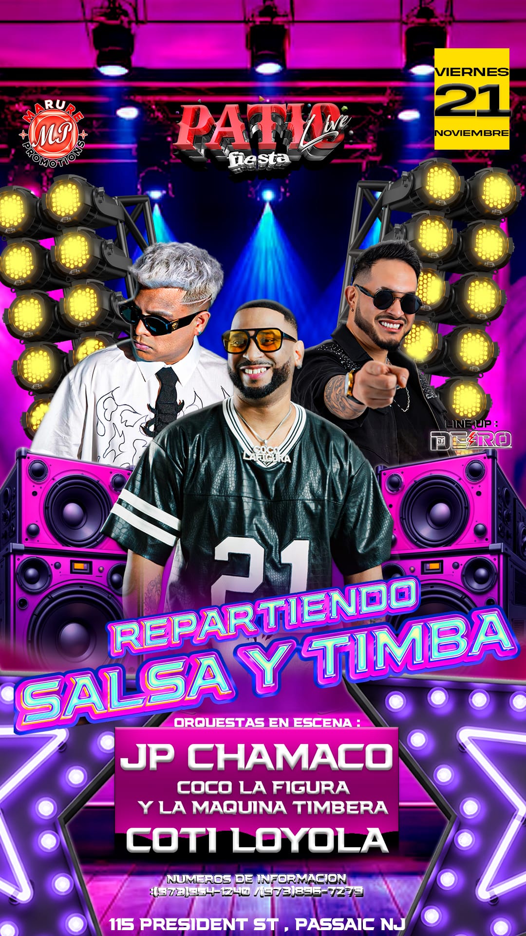 Buy tickets for JP EL CHAMACO , COTI LOYOLA , COCO LA FIGURA Y LA MAQUINA TIMBERA JP EL CHAMACO , COTI LOYOLA , COCO LA FIGURA Y LA MAQUINA TIMBERA