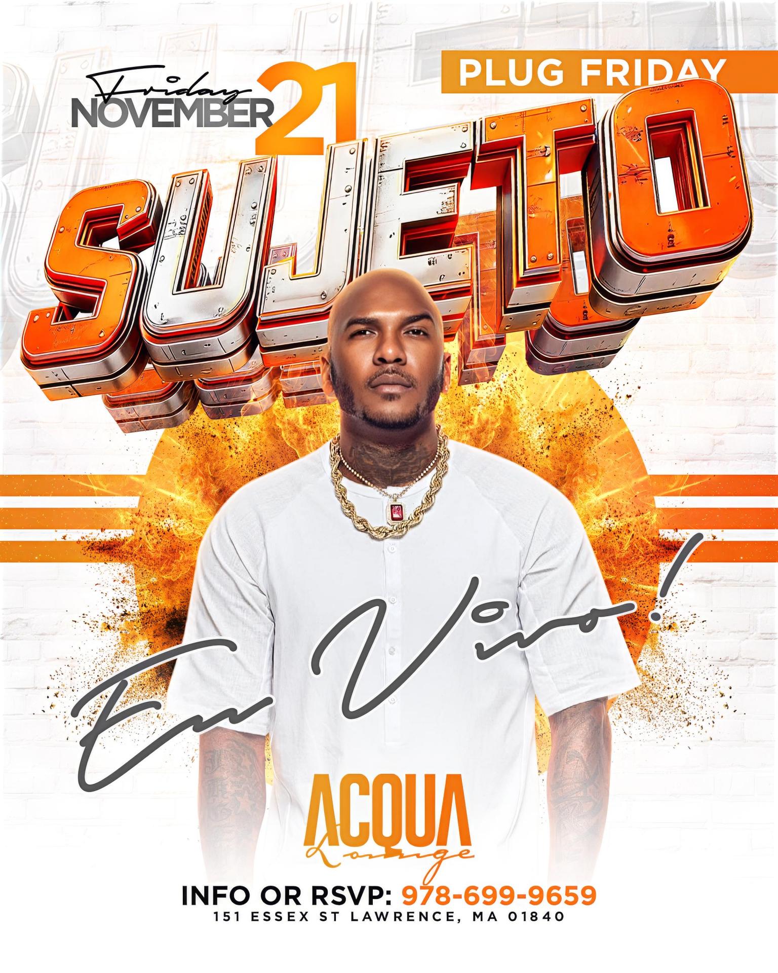 Sujeto Oro 24 en ACQUA LOUNGE