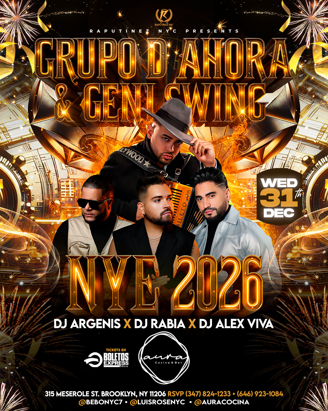 EL GRUPO D AHORA & GENI SWING – NEW YEAR’S PARTY 