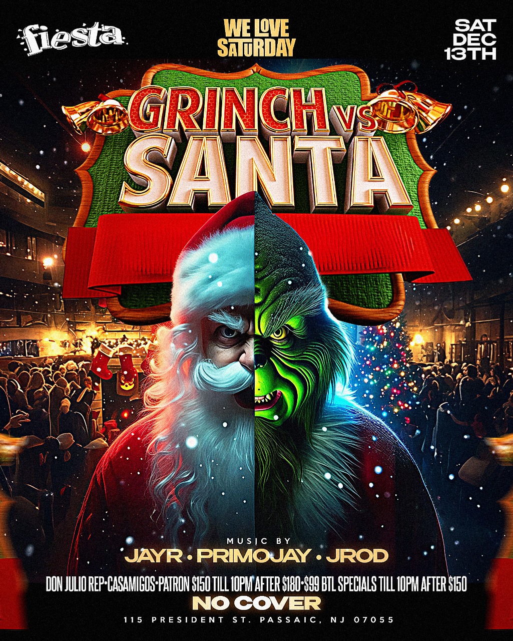 Buy tickets for WE LOVE SATURDAY - GRINCH VS SANTA WE LOVE SATURDAY - GRINCH VS SANTA