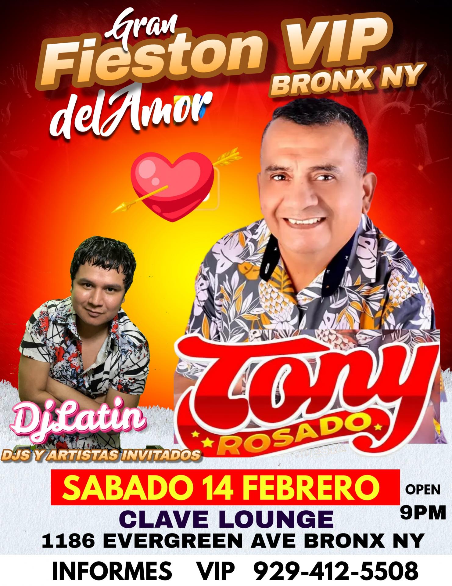 TONY ROSADO EN BRONX NY  SAN VALENTIN DAY