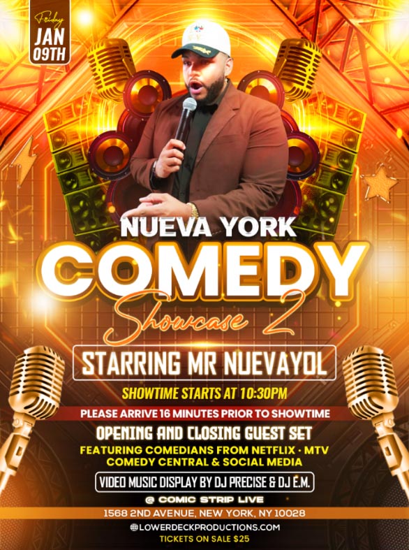 Nueva York Comedy Showcase f/ Mr. NuevaYol @ Comic Strip Live