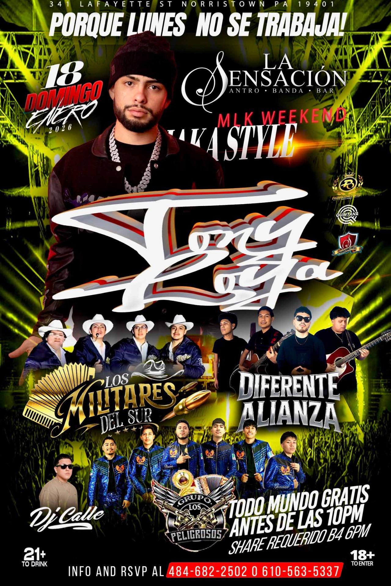 Buy tickets for TONY LOYA TONY LOYA