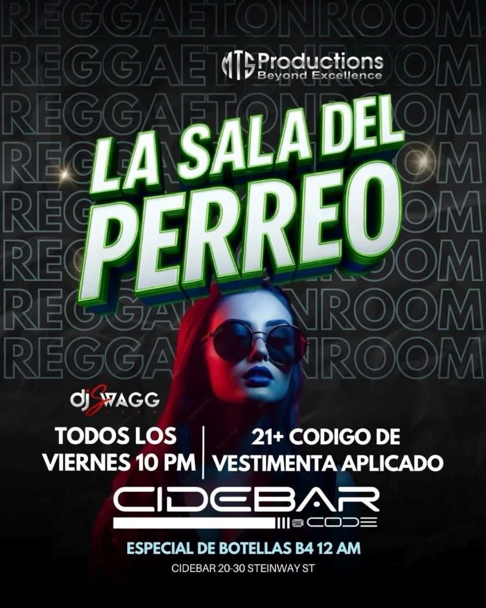 La Sala Del Perreo at CideBar – Jan 9th | Astoria, NY
