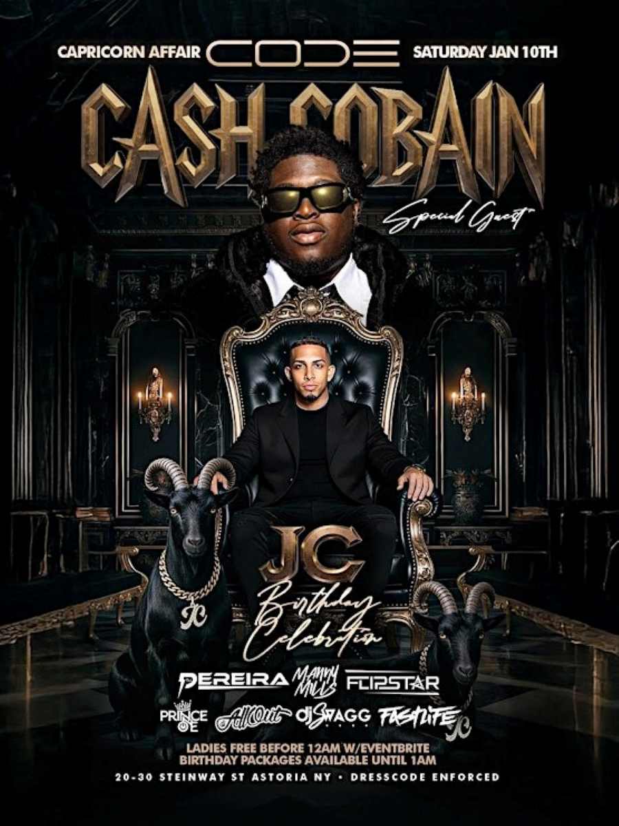 Buy tickets for Cash Cobain Live at CODE Astoria | International Saturdays Cash Cobain Live at CODE Astoria | International Saturdays