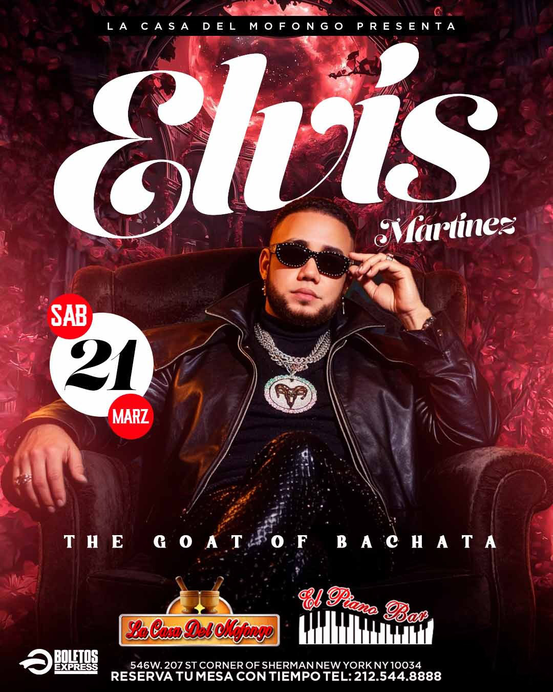 Buy tickets for ELVIS MARTINEZ LA CABRA DE LA BACHATA ELVIS MARTINEZ LA CABRA DE LA BACHATA