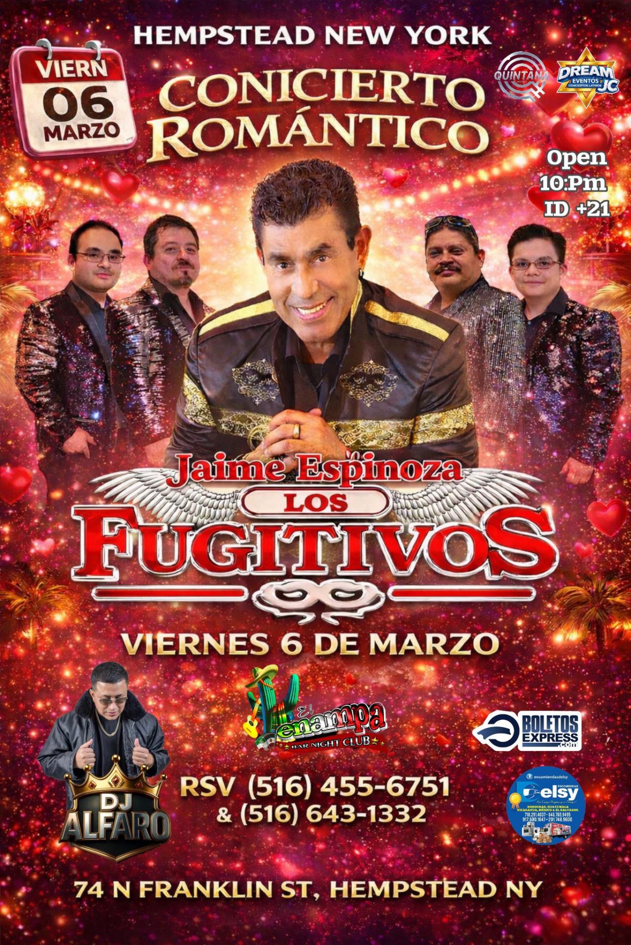 Buy tickets for JAIME ESPINOZA - LOS FUGITIVOS JAIME ESPINOZA - LOS FUGITIVOS