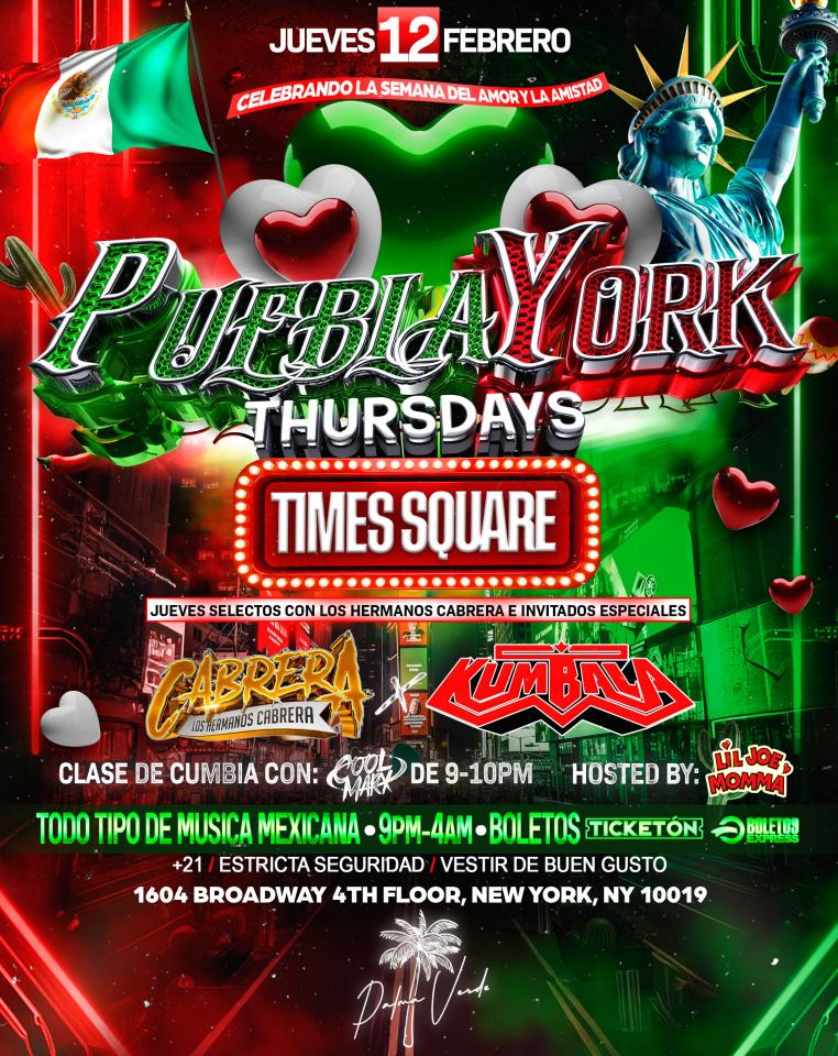 PueblaYork Thursdays Times Square