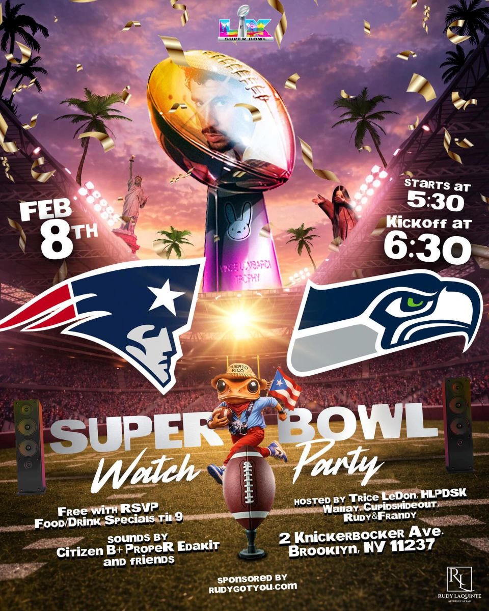 Buy tickets for Super Bowl Watch Party Brooklyn NYC 2026 | Free Tickets & Drink Specials Super Bowl Watch Party Brooklyn NYC 2026 | Free Tickets & Drink Specials