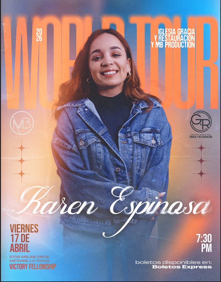 Buy tickets for KAREN ESPINOSA - WORLD TOUR - NEW ORLEANS KAREN ESPINOSA - WORLD TOUR - NEW ORLEANS