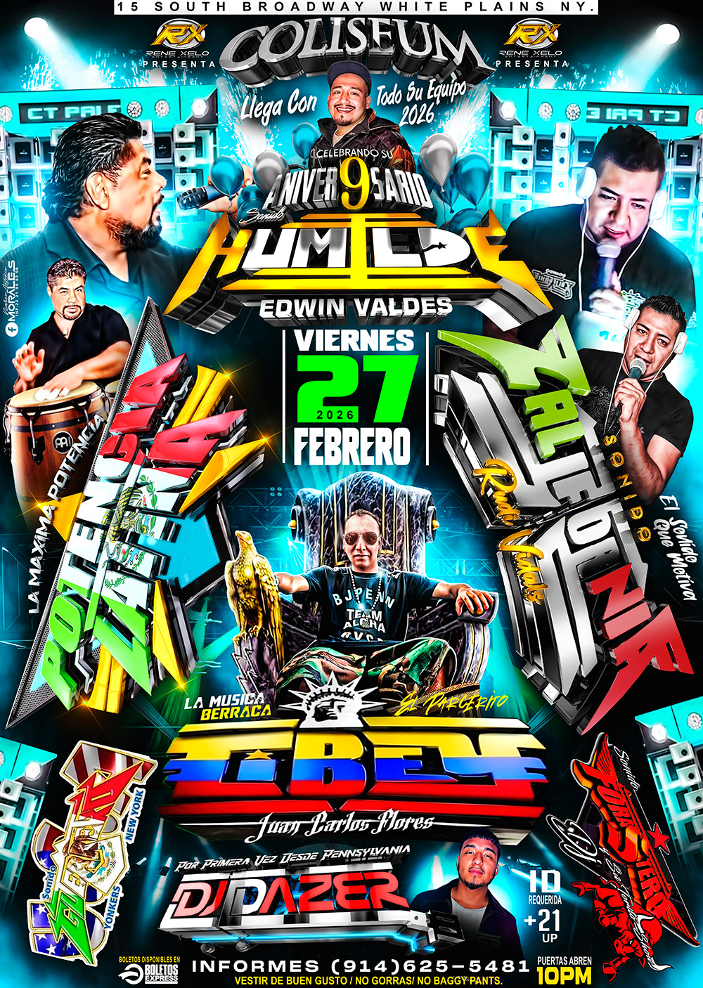 Buy tickets for SONIDO HUMILDE | POTENCIA LATINA | SONIDO CALIFORNIA | SONIDO CIBEY SONIDO HUMILDE | POTENCIA LATINA | SONIDO CALIFORNIA | SONIDO CIBEY