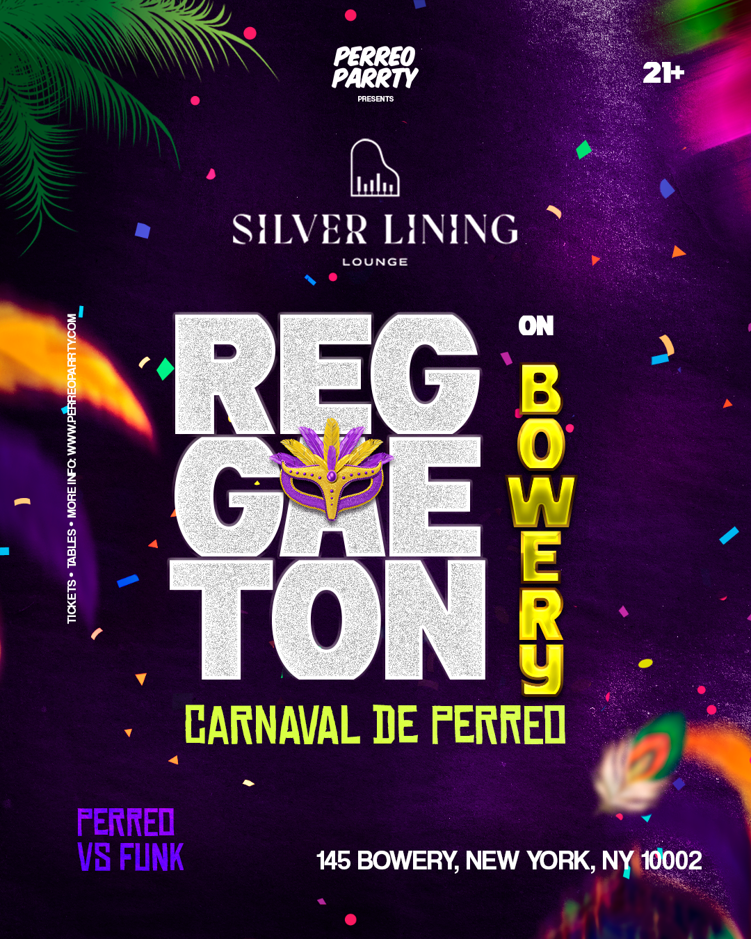 Buy tickets for REGGAETON on Bowery - PERREO vs FUNK Carnaval del Perreo Party NYC REGGAETON on Bowery - PERREO vs FUNK Carnaval del Perreo Party NYC